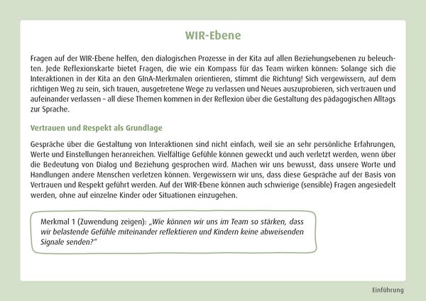 Produktbild: GInA. Das Kartenset: Impulse f&uuml;r die Kita