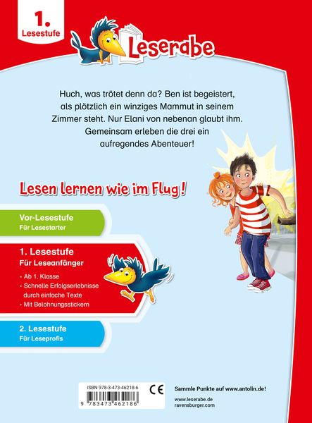 Produktbild: Leserabe 1. Lesestufe - Ein Mammut unterm Bett