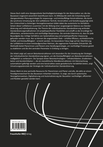 Produktbild: Individualisierte Standardisierung monolithischer (Beton-)Konstruktionen