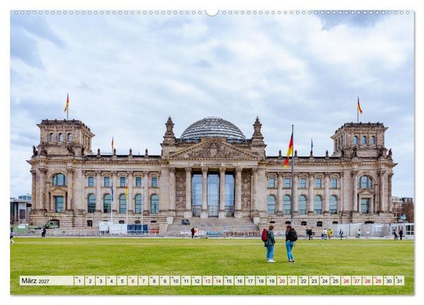 Produktbild: Berlin rund ums Jahr (Wandkalender 2027 DIN A2 quer), CALVENDO Monatskalender
