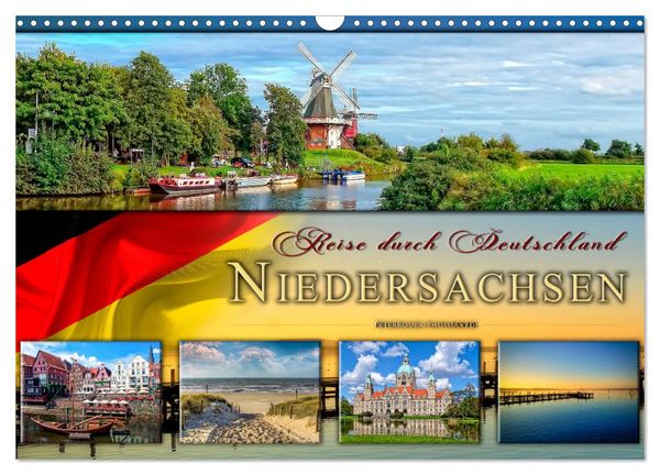 Reise durch Deutschland - Niedersachsen (Wandkalender 2025 DIN A3 quer), CALVENDO Monatskalender