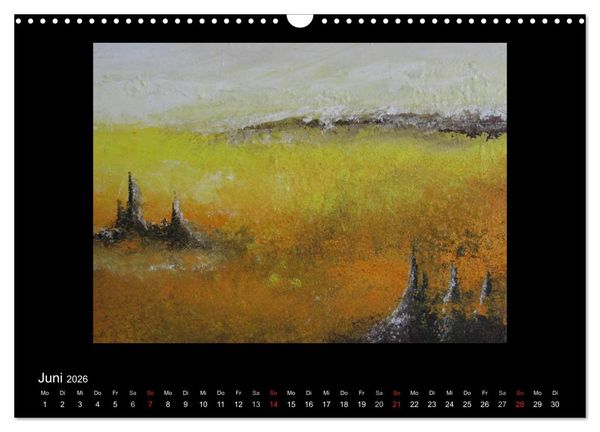 Produktbild: Kunstkalender von Michaela Nagel (Wandkalender 2026 DIN A3 quer), CALVENDO Monatskalender