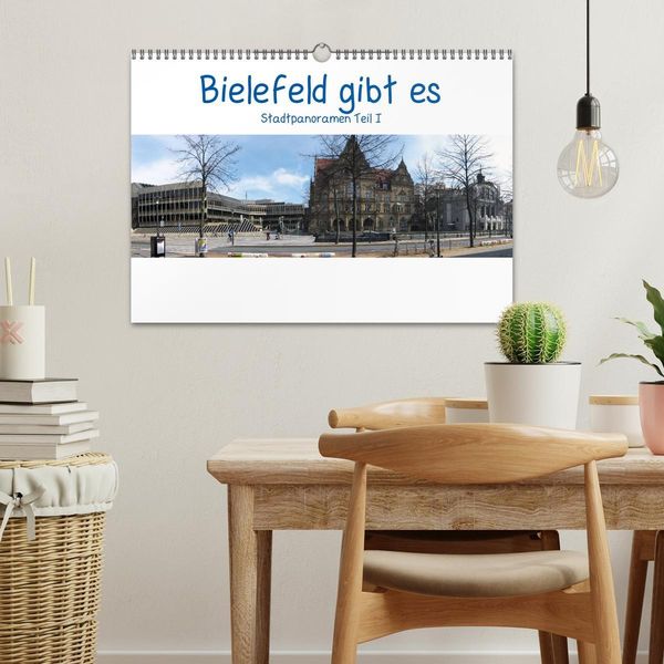 Produktbild: Bielefeld gibt es! Stadtpanoramen (Wandkalender 2026 DIN A3 quer), CALVENDO Monatskalender