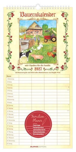 Produktbild: Bauernkalender Familienplaner 2027