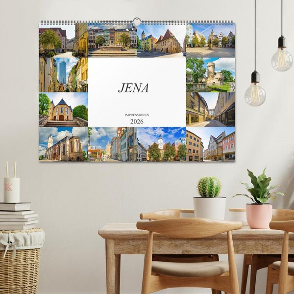Produktbild: Jena Impressionen (Wandkalender 2026 DIN A2 quer), CALVENDO Monatskalender