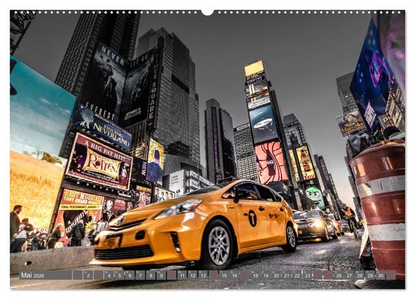 Produktbild: New York City - Color Glam Edition (Wandkalender 2026 DIN A2 quer), CALVENDO Monatskalender