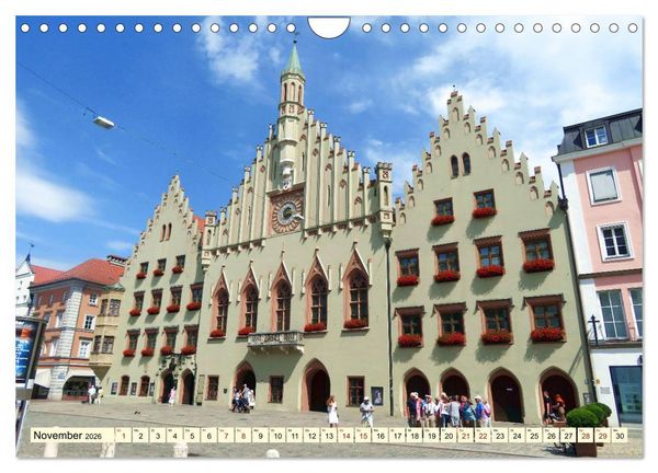 Produktbild: Unterwegs in Landshut (Wandkalender 2026 DIN A4 quer), CALVENDO Monatskalender