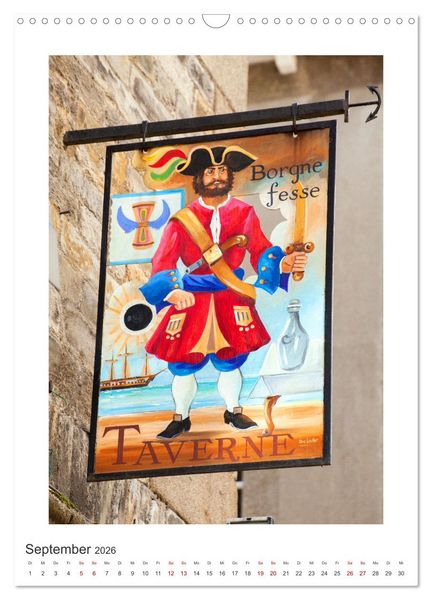 Produktbild: Nasenschilder der Z&uuml;nfte und Gasth&auml;user in Frankreich (Wandkalender 2026 DIN A3 hoch), CALVENDO Monatskalender