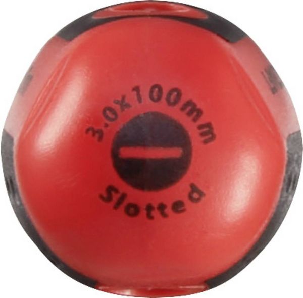Produktbild: TOOLCRAFT Werkstatt Schlitz-Schraubendreher Klingenbreite: 3 mm Klingenl&auml;nge: 100 mm DIN ISO 8764
