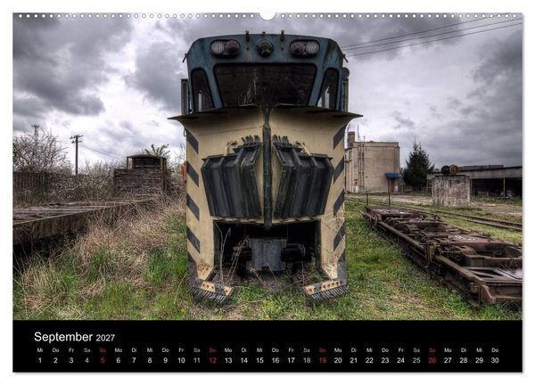 Produktbild: Verlassene Orte - Die Lokomotivwerkstatt (hochwertiger Premium Wandkalender 2027 DIN A2 quer), Kunstdruck in Hochglanz