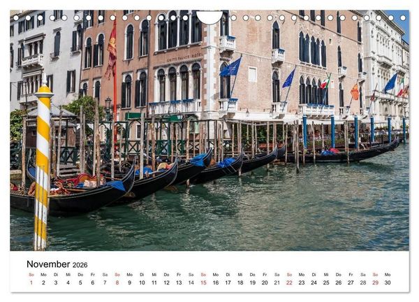 Produktbild: Die Attraktionen von Venedig (Wandkalender 2026 DIN A4 quer), CALVENDO Monatskalender