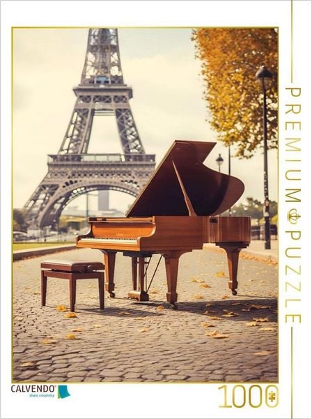 Produktbild: CALVENDO Puzzle Melodie in Paris | 1000 Teile Lege-Gr&ouml;&szlig;e 64x48cm Foto-Puzzle f&uuml;r gl&uuml;ckliche Stunden