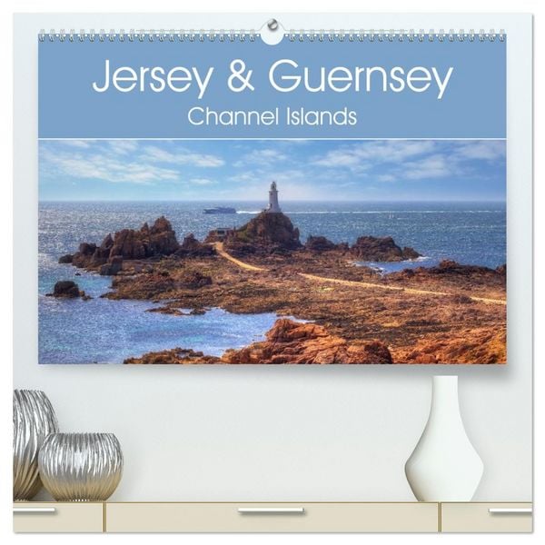 Produktbild: Jersey & Guernsey - Channel Islands (High Quality Premium Wall Calendar 2026 DIN A2 landscape),CALVENDO 12 Month Wall Calendar