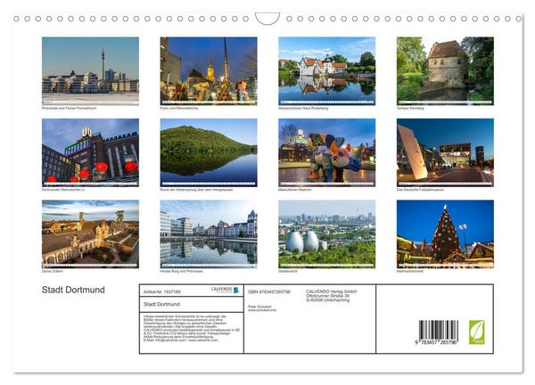 Produktbild: Stadt Dortmund (Wandkalender 2026 DIN A3 quer), CALVENDO Monatskalender