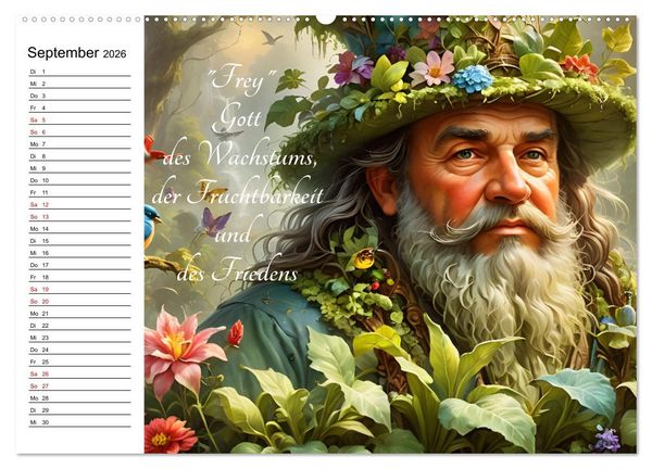 Produktbild: Unsterbliche Mythen des Nordens (Wandkalender 2026 DIN A2 quer), CALVENDO Monatskalender