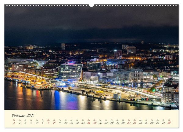 Produktbild: Kiel &ndash; Maritimes Flair im Wandel der Jahreszeiten (hochwertiger Premium Wandkalender 2026 DIN A2 quer), Kunstdruck in Hochglanz