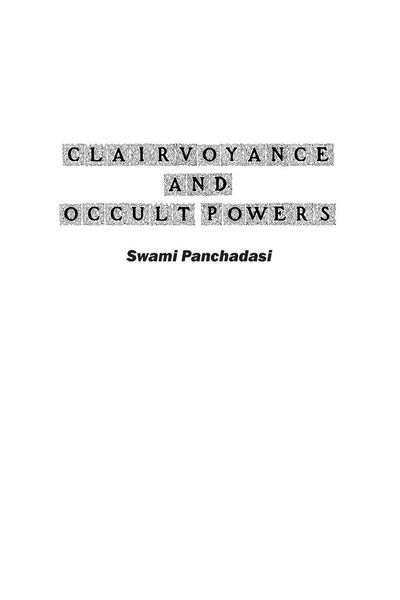 Produktbild: Clairvoyance and Occult Powers