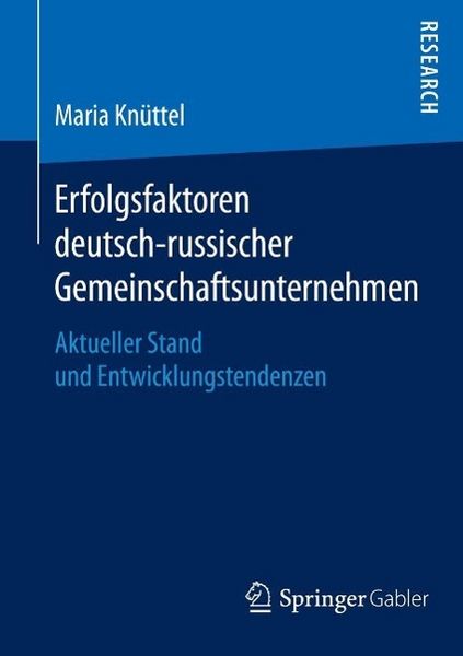 Produktbild: Erfolgsfaktoren deutsch-russischer Gemeinschaftsunternehmen