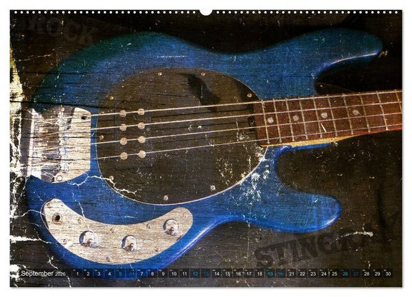 Produktbild: Gitarren - Grunge Style (Wandkalender 2026 DIN A2 quer), CALVENDO Monatskalender