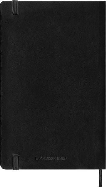 Produktbild: Moleskine 12 Monate Monatsnotizkalender 2027, L/A5, 1 Mo = 2 Seiten, Linierte Seiten, Weicher Einband, Schwarz