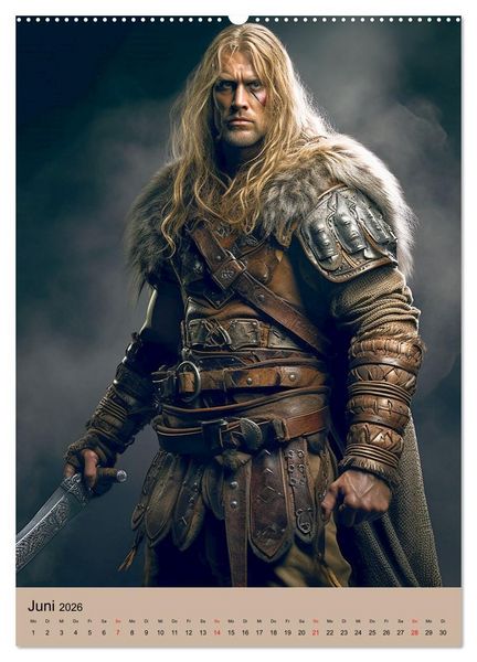 Produktbild: Wikinger-Fantasy. Wilde Krieger aus dem Norden (Wandkalender 2026 DIN A2 hoch), CALVENDO Monatskalender