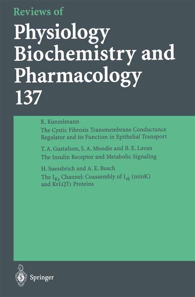 Produktbild: Reviews of Physiology, Biochemistry and Pharmacology