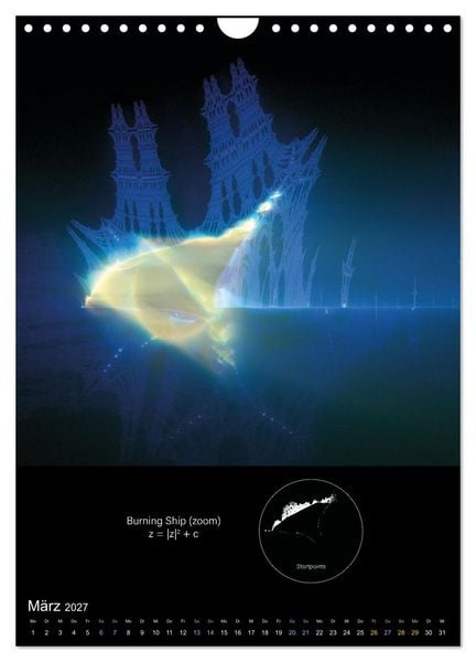 Produktbild: Buddhabrot fractal art (Wandkalender 2027 DIN A4 hoch), CALVENDO Monatskalender