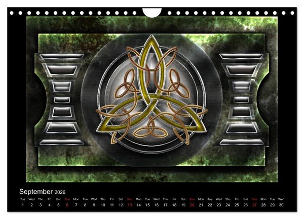 Produktbild: Celtic Symbols (Wall Calendar 2026 DIN A4 landscape), CALVENDO 12 Month Wall Calendar