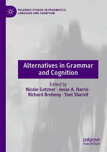Produktbild: Alternatives in Grammar and Cognition