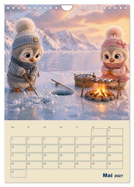 Produktbild: Frostige Fantasiewelten (Wandkalender 2027 DIN A4 hoch), CALVENDO Monatskalender