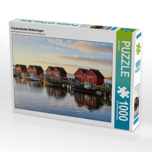 Produktbild: CALVENDO Puzzle Fischereihafen Boltenhagen | 1000 Teile Lege-Gr&ouml;&szlig;e 64x48cm Foto-Puzzle f&uuml;r gl&uuml;ckliche Stunden