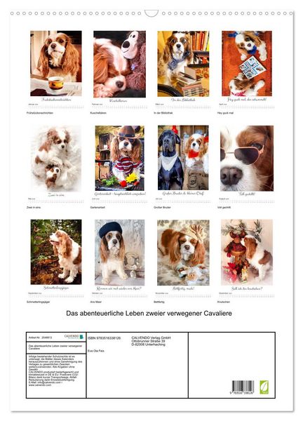 Produktbild: Das abenteuerliche Leben zweier verwegener Cavaliere (Wandkalender 2026 DIN A2 hoch), CALVENDO Monatskalender