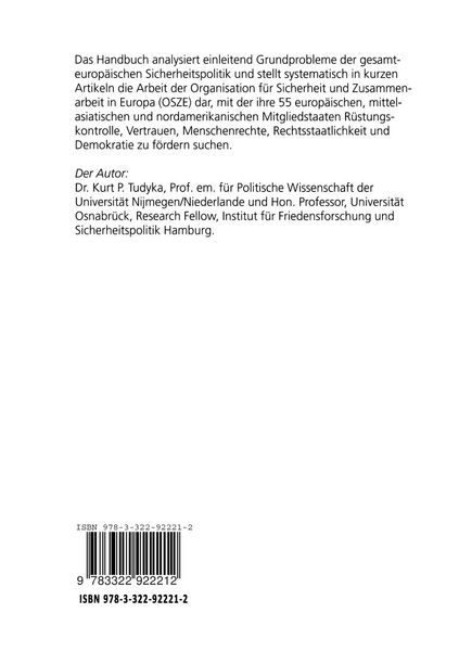Produktbild: Das OSZE-Handbuch