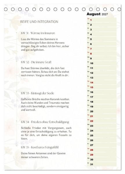 Produktbild: SEELENKOMPASS (Tischkalender 2027 DIN A5 hoch), CALVENDO Monatskalender