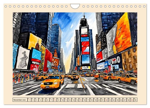 Produktbild: Sightseeing New York (Wandkalender 2026 DIN A4 quer), CALVENDO Monatskalender