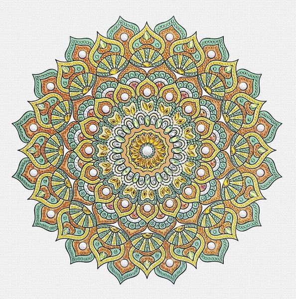 Produktbild: Diamond Painting "Diamantane Mandala Set 7", mit / orange / gelb