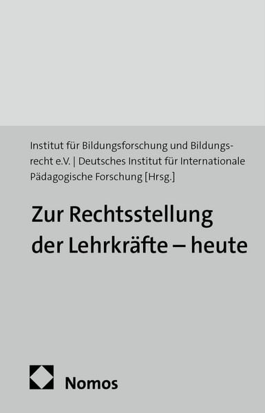 Produktbild: Zur Rechtsstellung der Lehrkr&auml;fte - heute