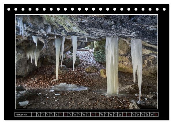 Produktbild: Wunderwelt Fr&auml;nkische Schweiz (Tischkalender 2026 DIN A5 quer), CALVENDO Monatskalender