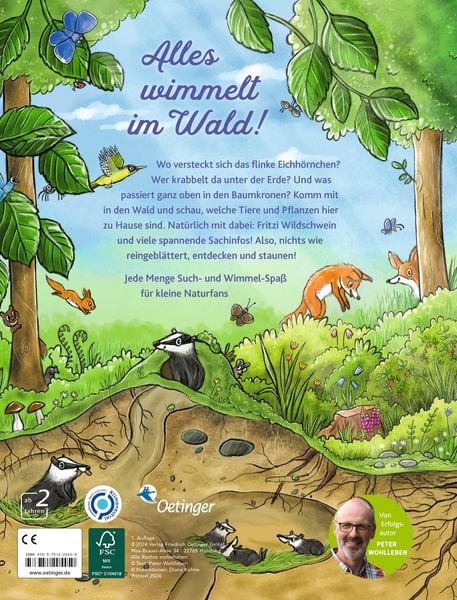 Produktbild: Das gro&szlig;e Wald-Wimmelbuch