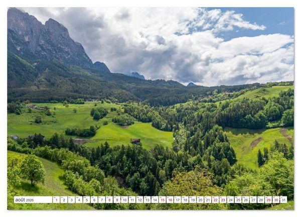 Produktbild: Sites incontournables au Tyrol du Sud (Calendrier mural 2026 DIN A3 vertical), CALVENDO calendrier mensuel