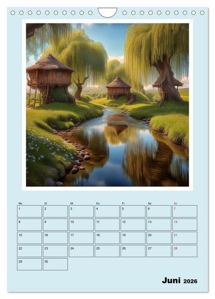 Produktbild: Traumwelt Baumhaus (Wandkalender 2026 DIN A4 hoch), CALVENDO Monatskalender