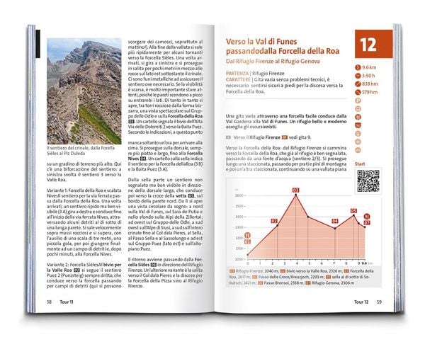 Produktbild: KOMPASS guida escursionistica Val Gardena, Val di Funes, Alpe di Siusi, 55 itinerari