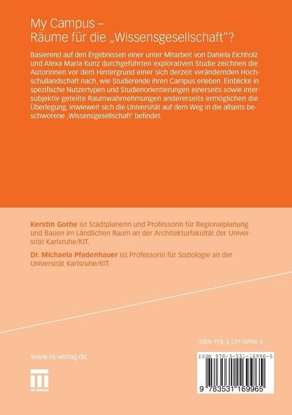 Produktbild: My Campus - R&auml;ume f&uuml;r die &sbquo;Wissensgesellschaft'?