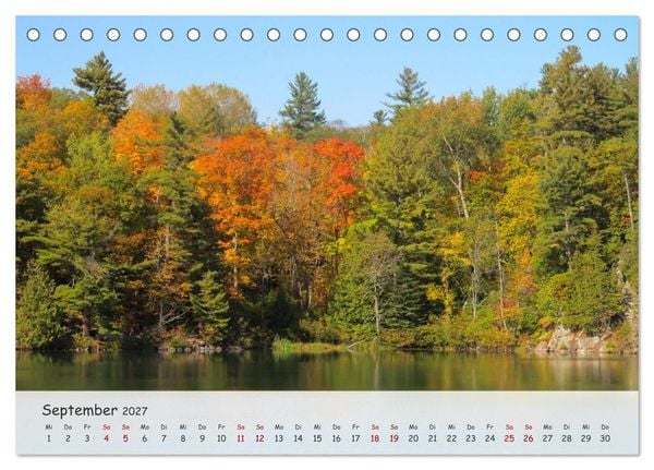 Produktbild: Vier Jahreszeiten - Eine Welt (Tischkalender 2027 DIN A5 quer), CALVENDO Monatskalender