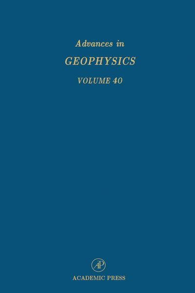 Produktbild: Advances in Geophysics
