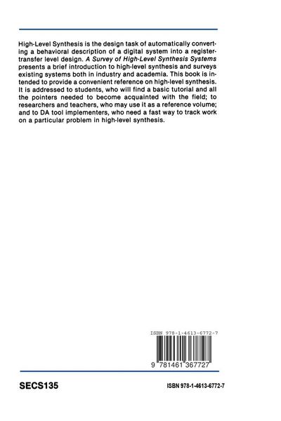 Produktbild: A Survey of High-Level Synthesis Systems