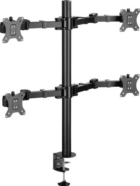 Produktbild: SpeaKa Professional SP-MM-540 Monitorhalterung 4 Display(s) 43,2 cm (17") - 81,3 cm (32") Schwarz Drehbar, H&ouml;henverstellbar, Neigbar, Schwenkbar