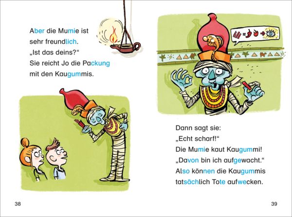 Produktbild: Duden Leseprofi &ndash; Silbe-f&uuml;r-Silbe: Mein Mitsch&uuml;ler, die Mumie, 1. Klasse (Doppelband)