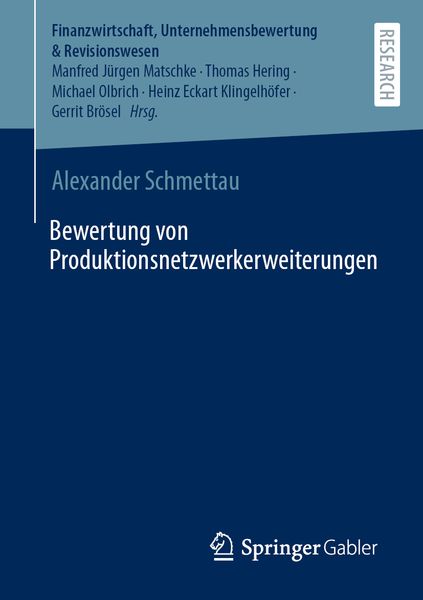 Produktbild: Bewertung von Produktionsnetzwerkerweiterungen