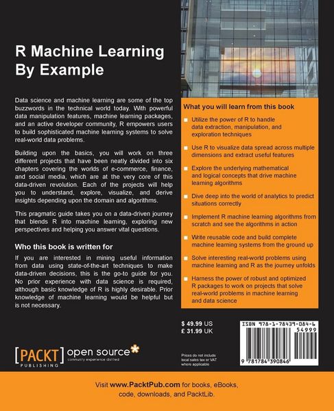 Produktbild: R Machine Learning By Example